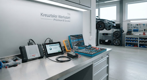 Werkstatt mit Diagnosegeräten